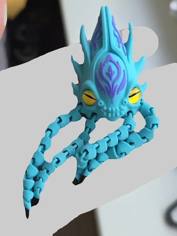 Lindo coleccionista articulado Leviatán (Subnautica2), vista 3