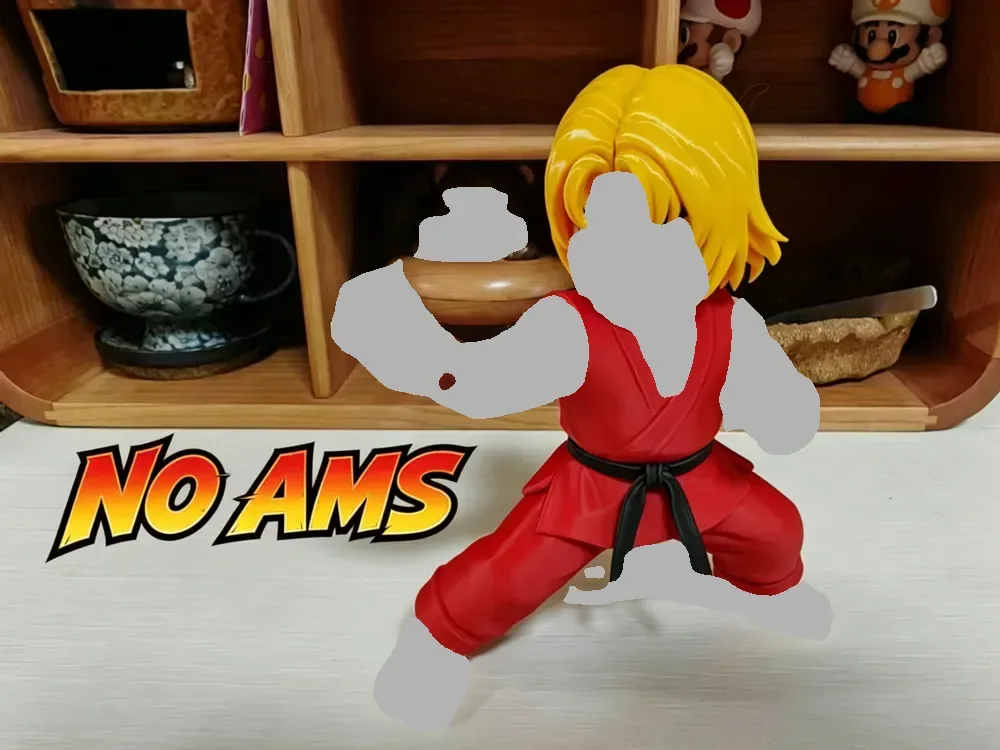 Chibi Street Fighter Ken - Impresión de varias partes (no se requiere AMS), vista 1