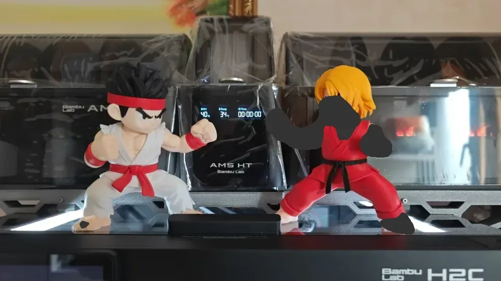 Chibi Street Fighter Ken - Impresión de varias partes (no se requiere AMS), vista 3