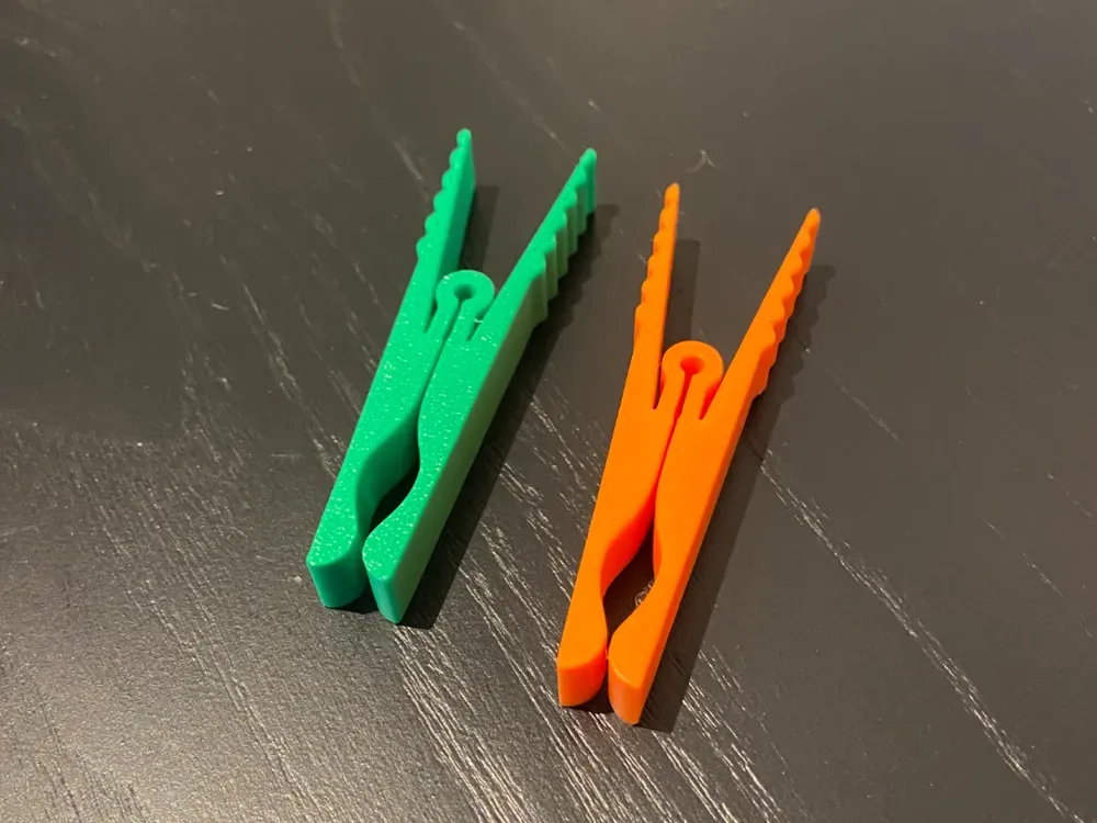 Pinza para la ropa (solo impresión 3D), vista 1
