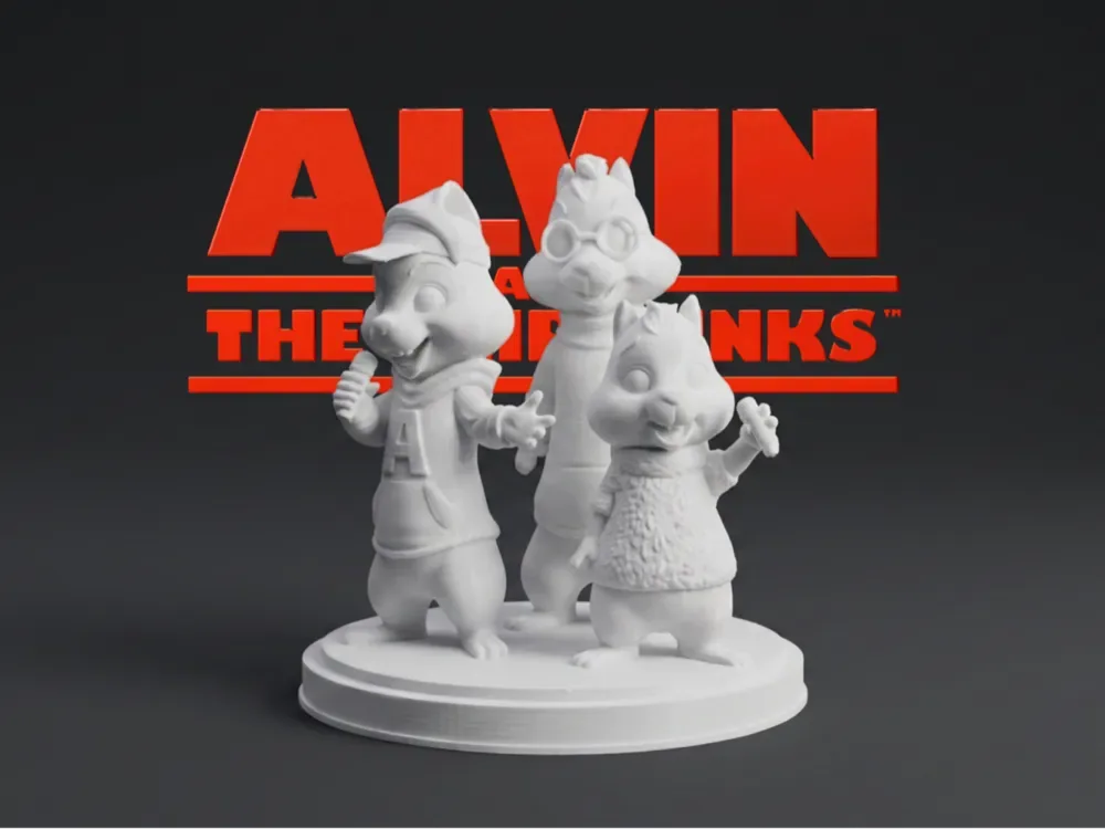 Set de figuras de Alvin y las Ardillas, vista 1