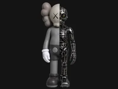 Kaws "Flayed Open" Edición Biónica - Impresión Rápida, vista 1