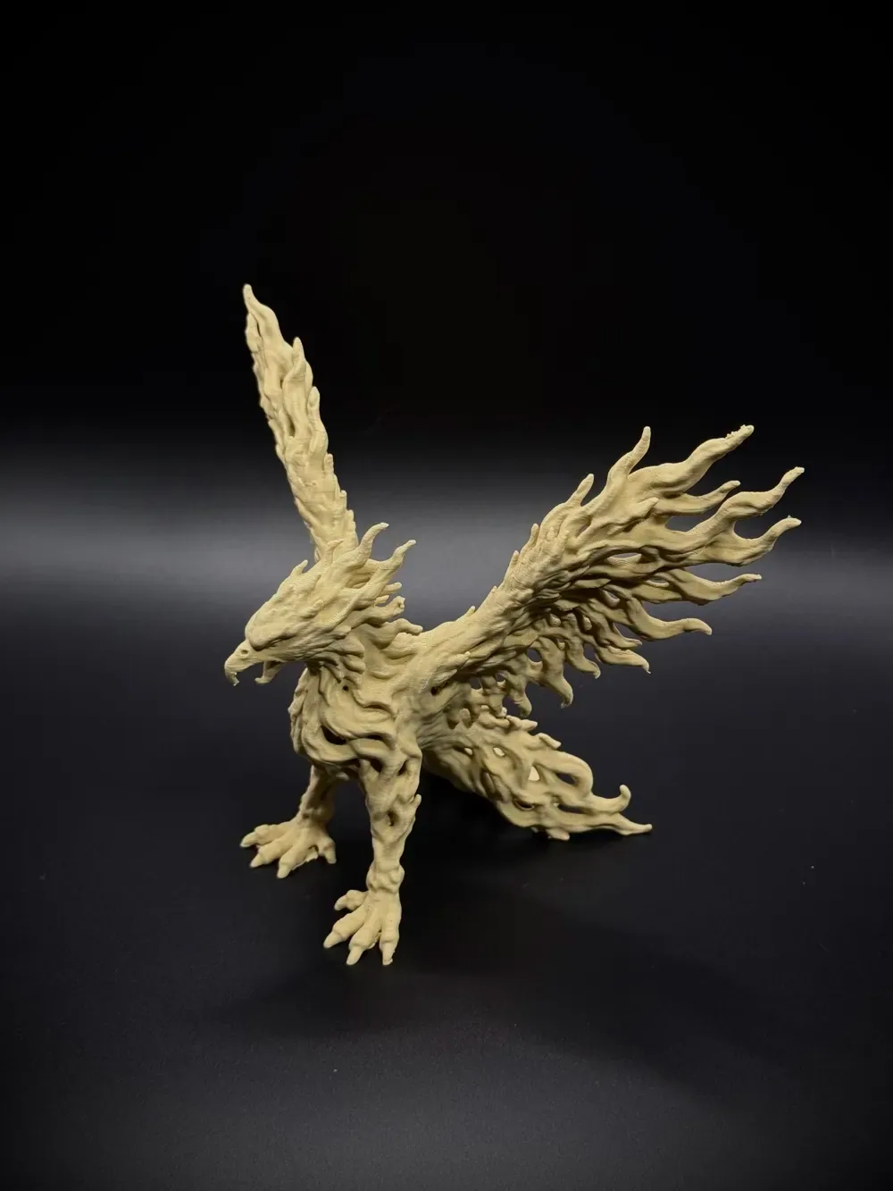 Fénix Llama de las Sombras - ¡Escultura del Fénix Voronoi!, vista 2