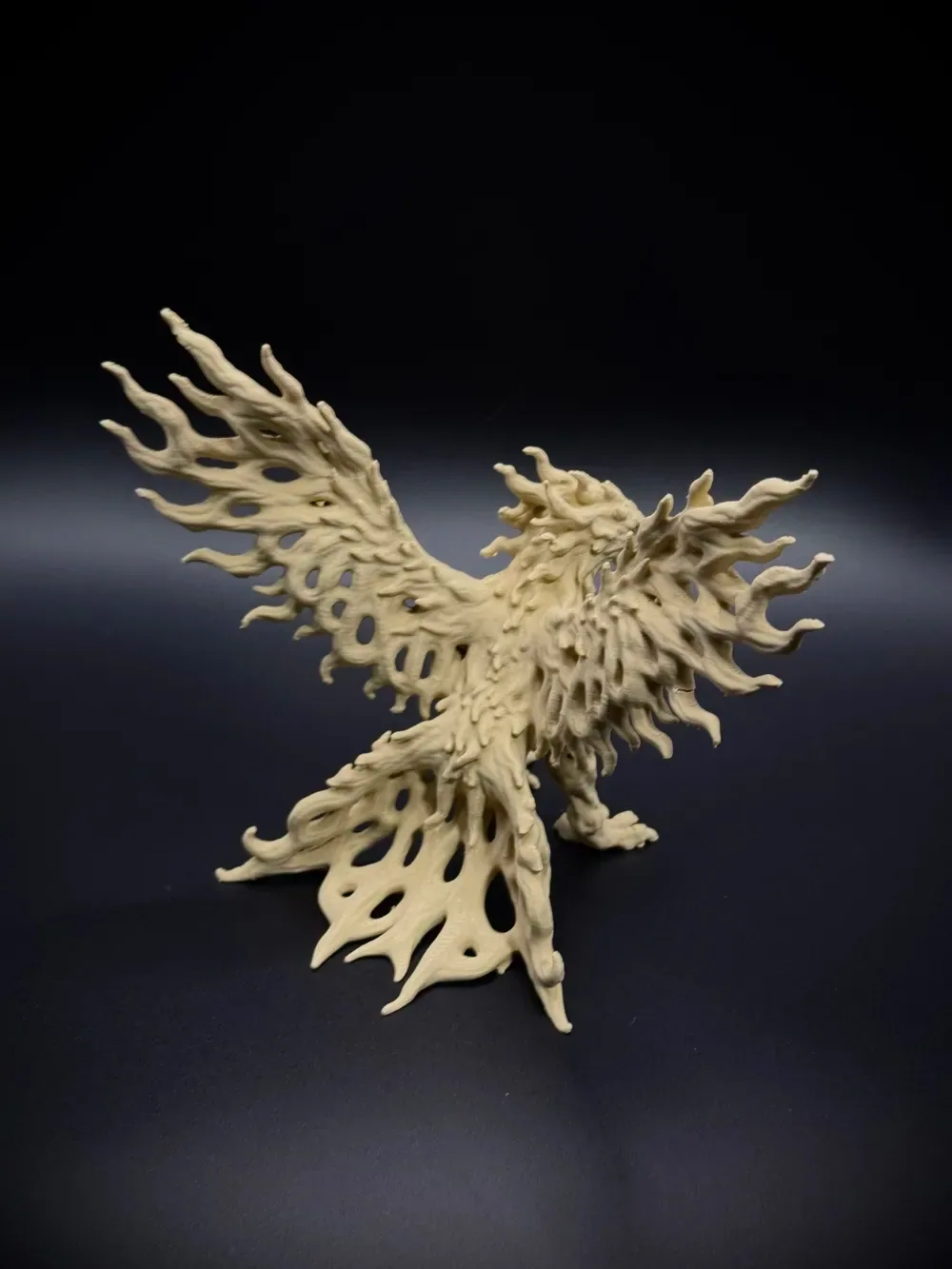 Fénix Llama de las Sombras - ¡Escultura del Fénix Voronoi!, vista 3