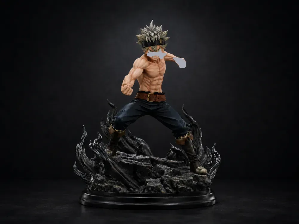 Figura Asta Trébol Negro, vista 1