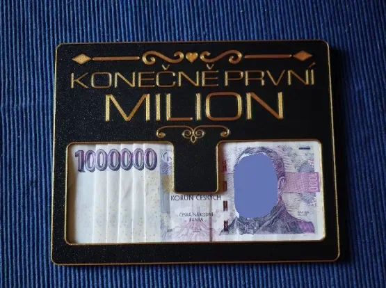 Caja de regalo de dinero checo de 1 millón de coronas checas, vista 2