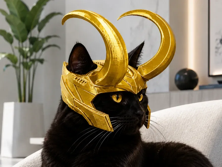 ¡Casco de gato estilo Loki!, vista 1