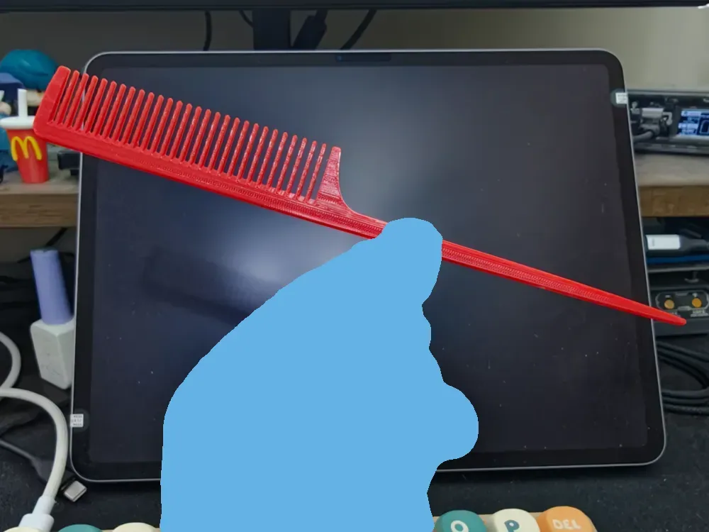 Peine de cola de rata, peine, peine para el cabello, peine para rayar el cabello, peine para dar volumen, peine puntiagudo, vista 1