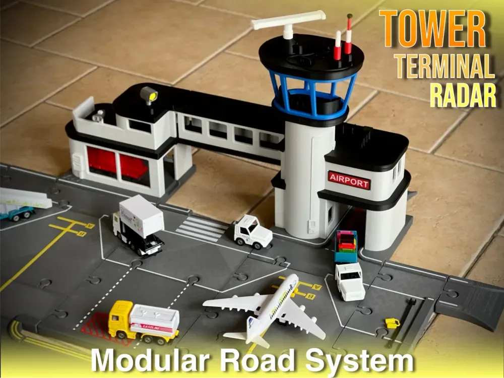 Toy City Airport Tower & Gate Terminal (1:64/1:87), vista 1