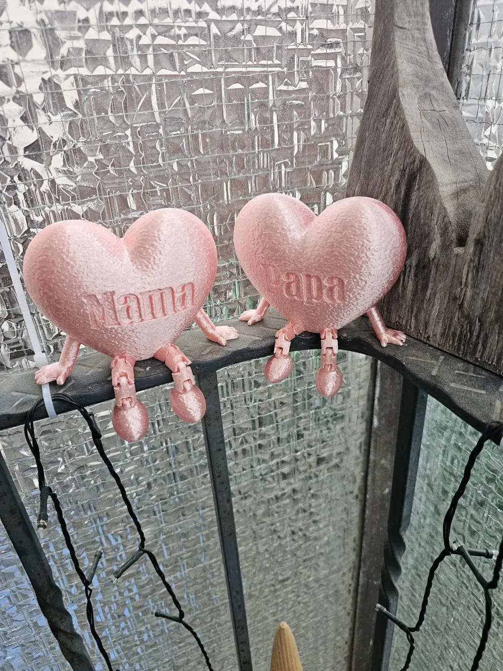 Mama & Papa Heart Buddies – lindo set decorativo, vista 2