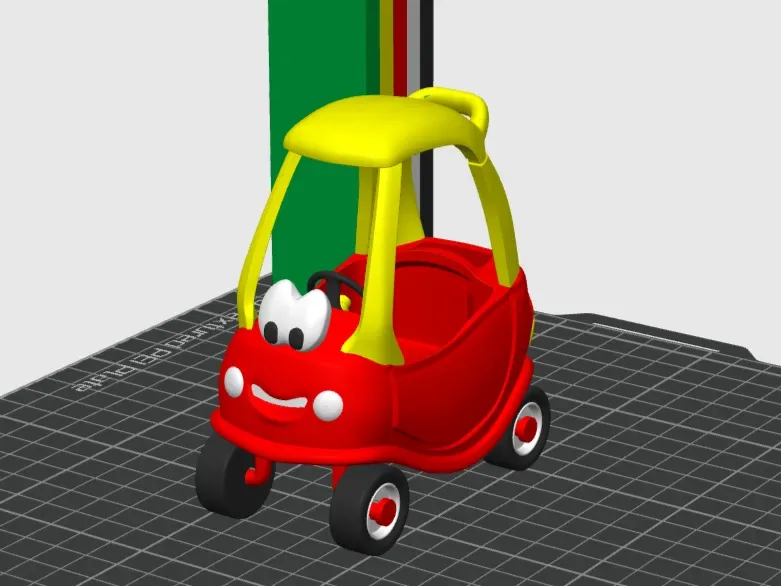 Acogedor coche de juguete cupé (AMS Color y pieza dividida), vista 2