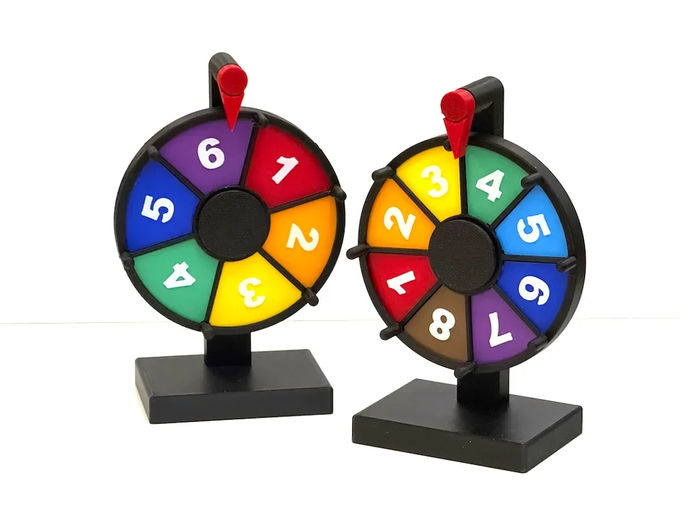 Mini rueda de premios giratoria Personaliza 6, 8, 10 ranuras, vista 2