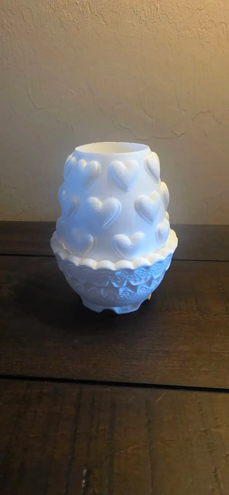 Lámpara de té LED antigua con forma de corazón de arándano y hada, vista 3