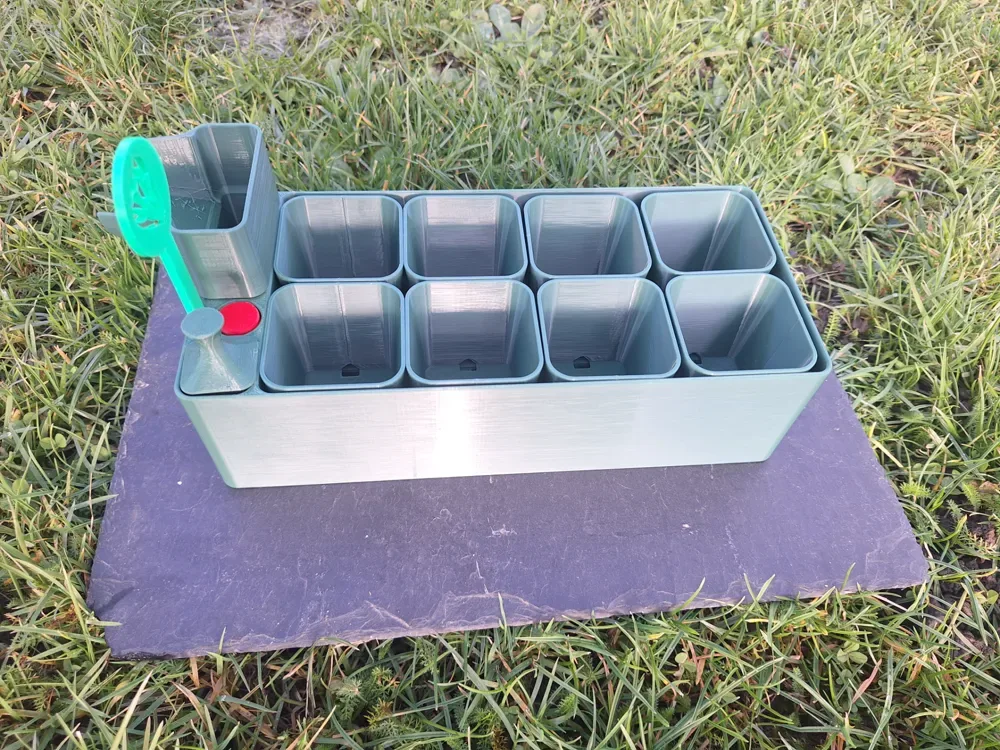 Sistema de plántulas de jardín para impresión 3D, vista 1