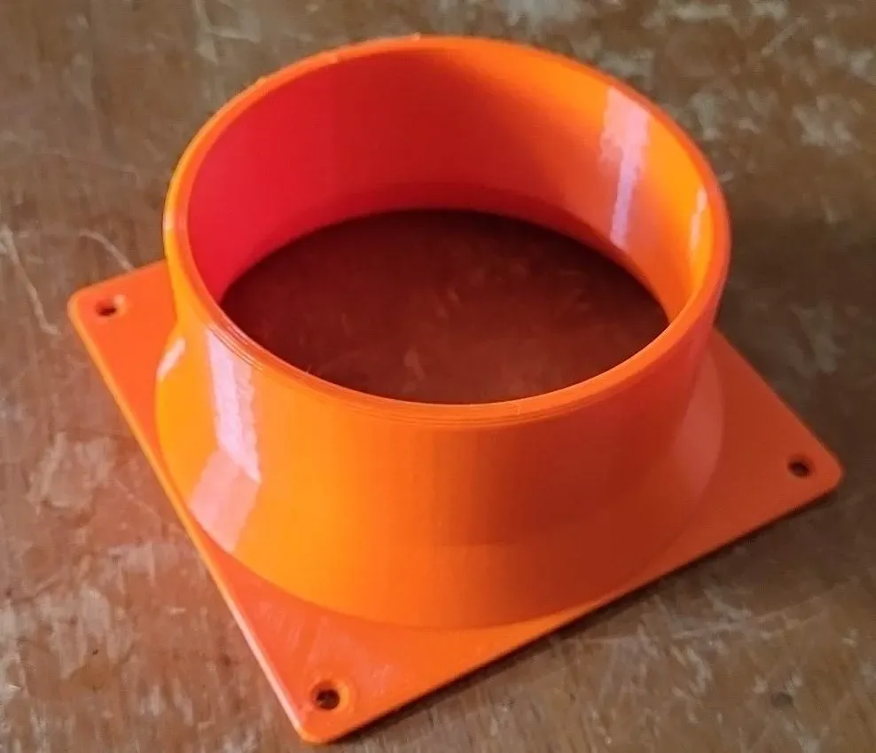 Ventilador de 120 mm a conducto de 4 pulgadas (personalizable) para impresión 3D, vista 1