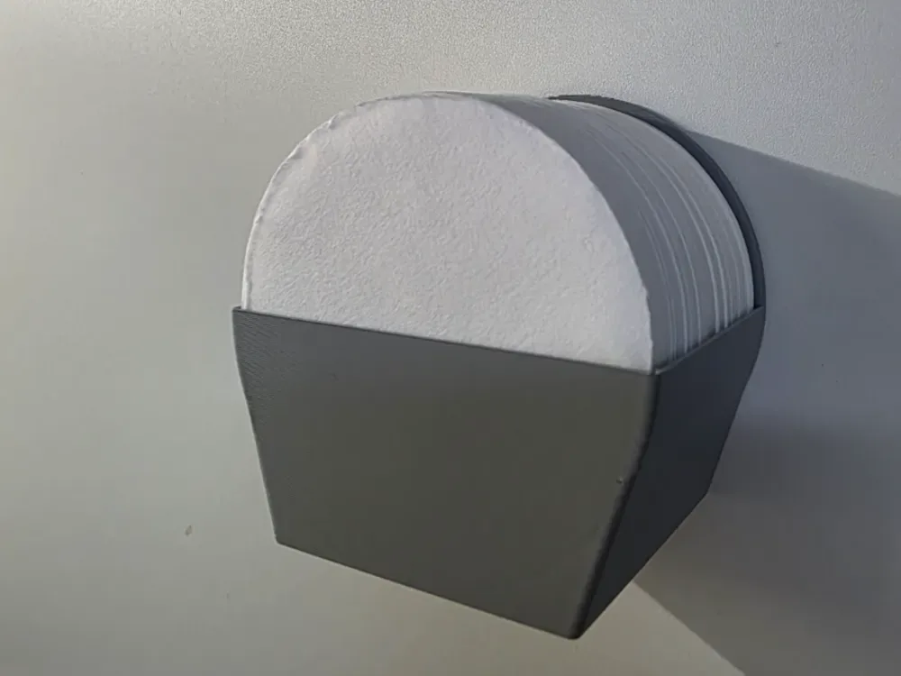 Aeropress Portafiltros de pared para impresión 3D, vista 1