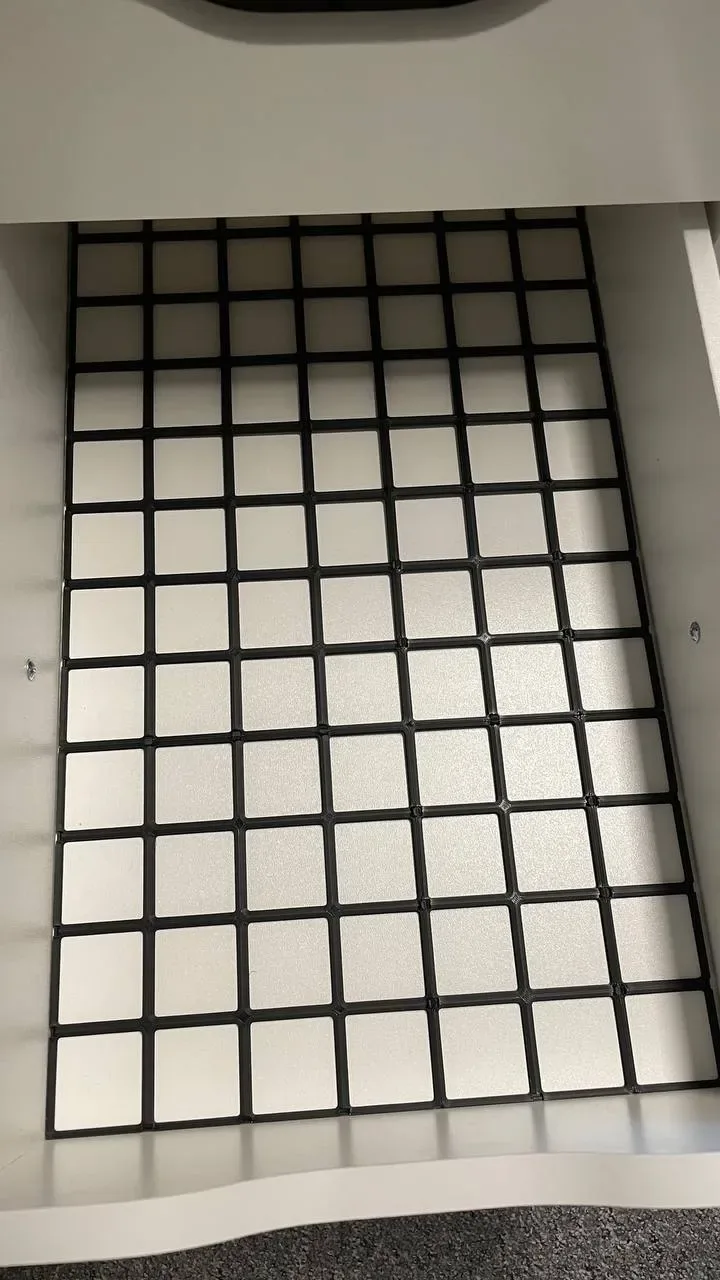 Base Slim Gridfinity para cajón Ikea Alex para impresión 3D, vista 3