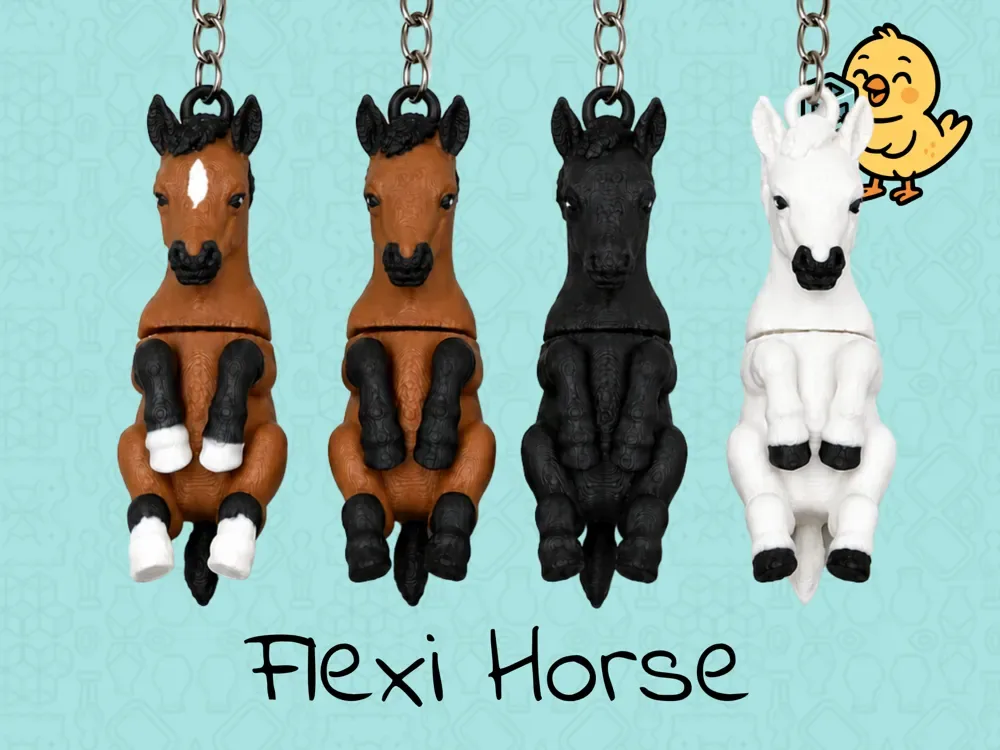 Lindo Llavero Caballo – Pony Flexi Juguete Articulado, vista 1