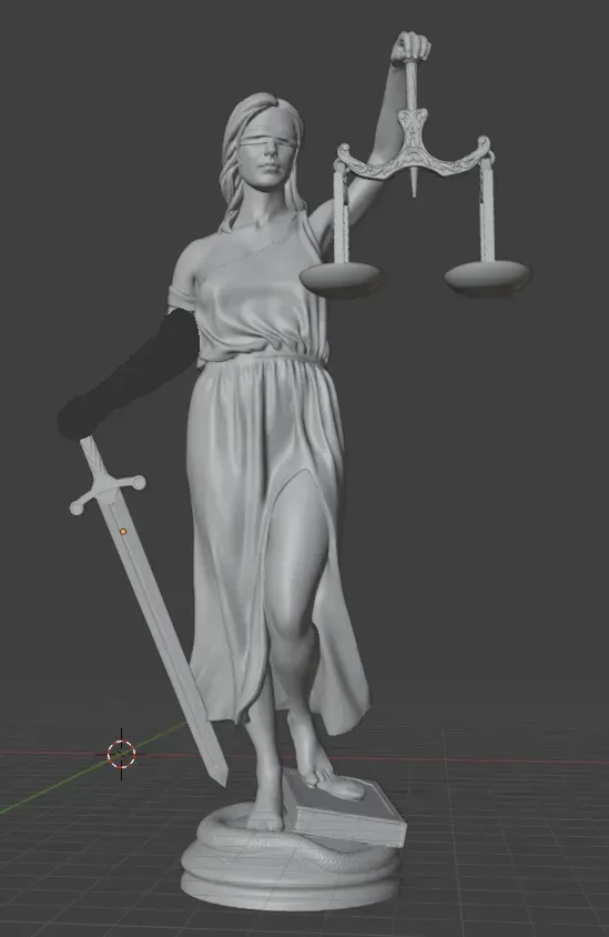 Temis Diosa de la Justicia, vista 2