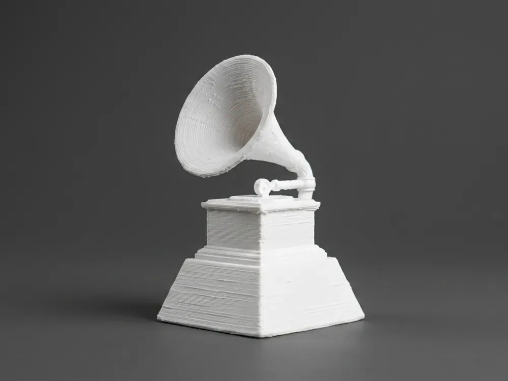 Modelo 3D de gramófono vintage, vista 1
