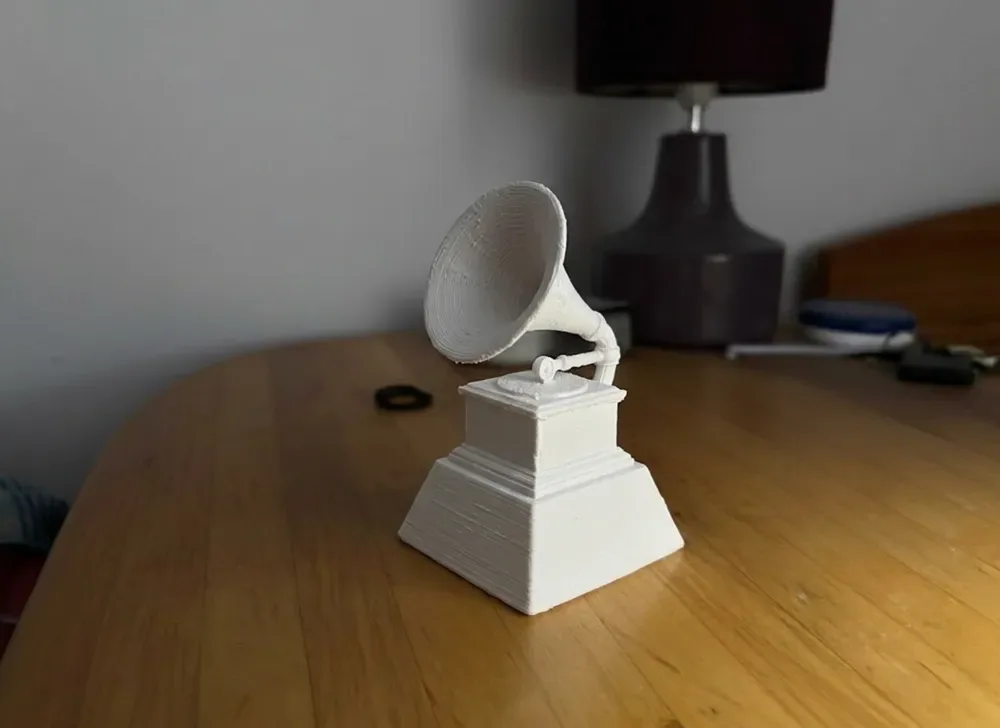 Modelo 3D de gramófono vintage, vista 2