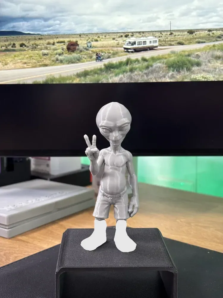 Signo de la paz alienígena inspirado en Paul, vista 3