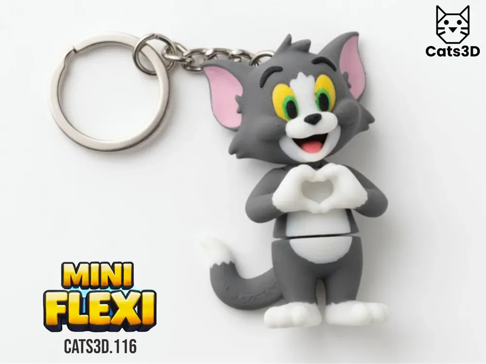 Tom (Tom & Jerry) - Mini Llavero Flexi, vista 1