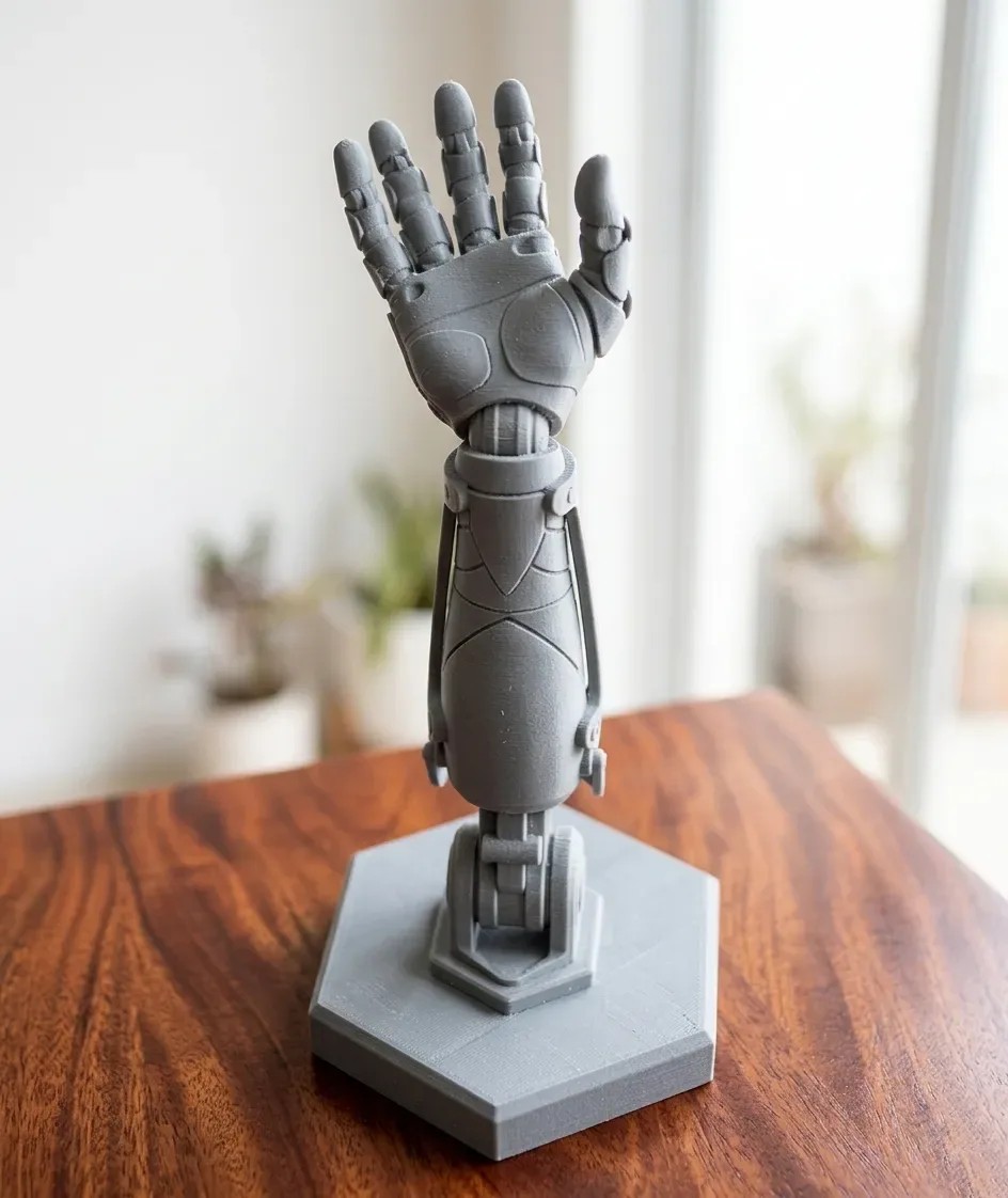 Escultura del brazo de Automail de Edward Elric, vista 3