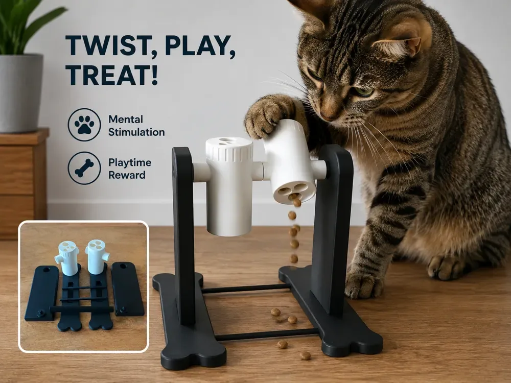 Juguete de golosina "Miezomat" para gatos Snack Wobbler, vista 1