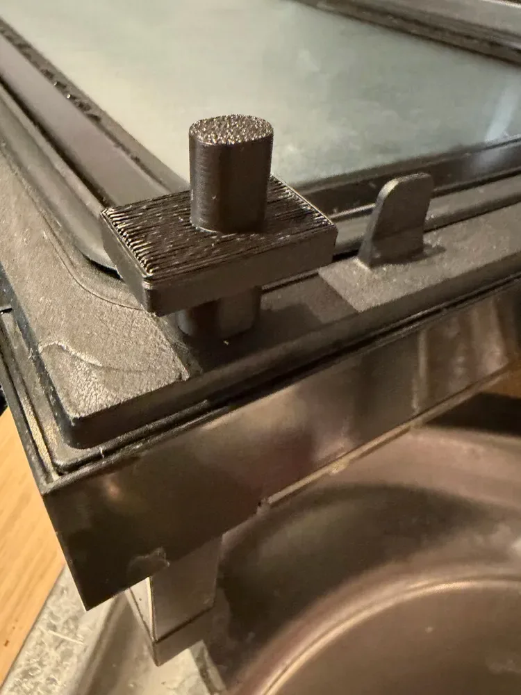 Cerradura de puerta de horno microondas Panasonic para impresión 3D, vista 2