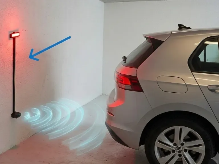 ¡Radar de marcha atrás para automóvil iluminado de bricolaje! para impresión 3D, vista 1
