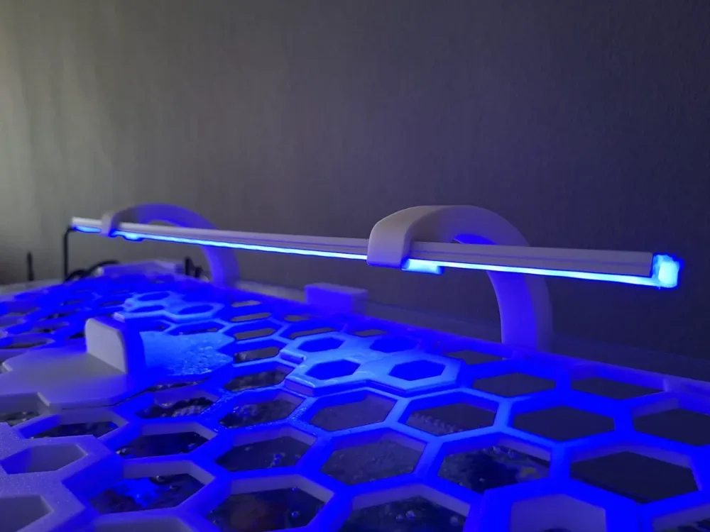 Soporte de luz LED para acuario · Vidrio de 3-6mm para impresión 3D, vista 1