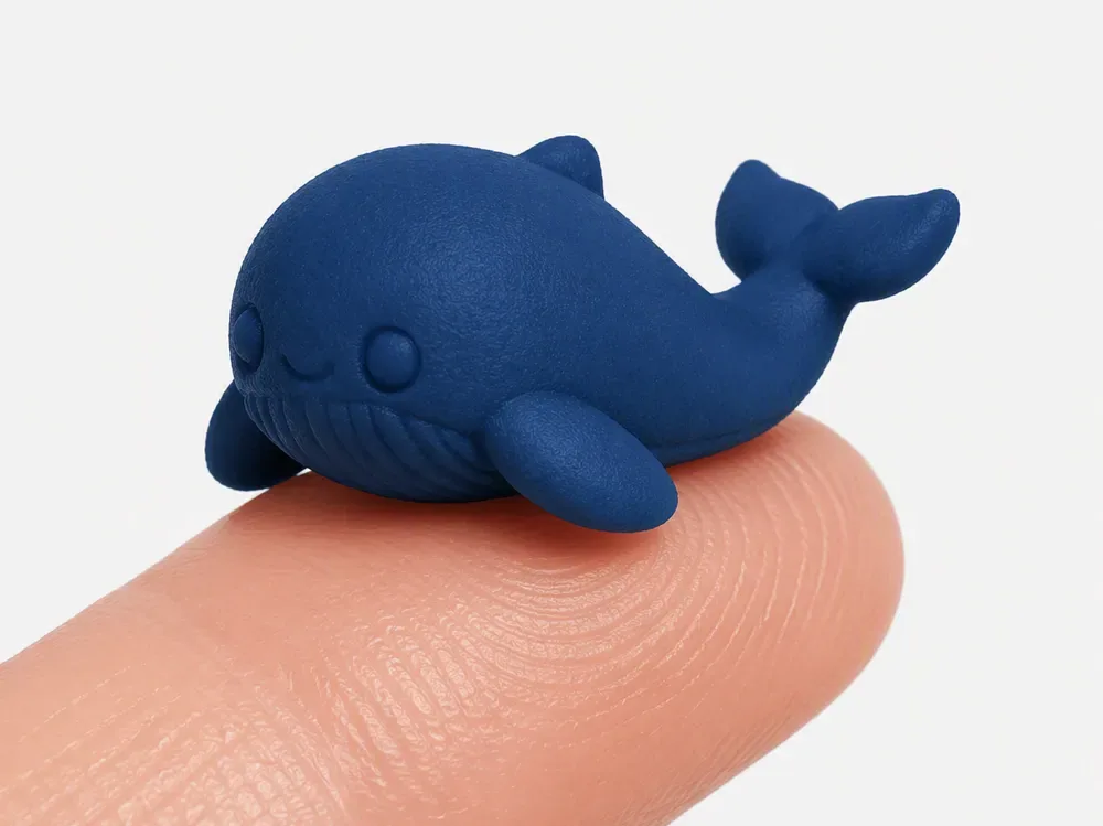 Serie de animales Blob Chubby – Ballena de aleta n.° 40, vista 1