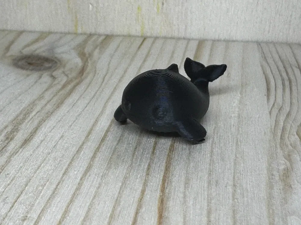 Serie de animales Blob Chubby – Ballena de aleta n.° 40, vista 3