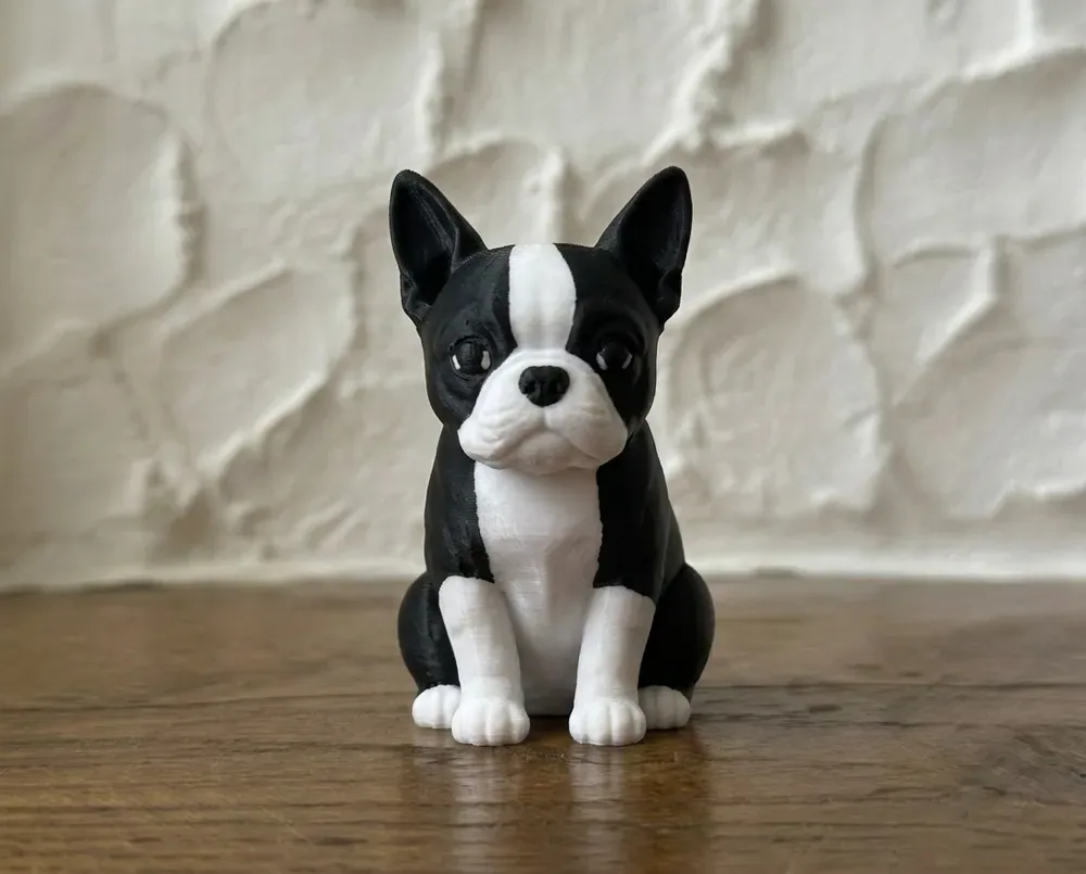 Encantos de bolsillo del llavero Boston Terrier, vista 2