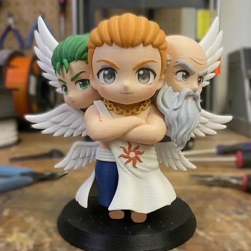 Figura Chibi Arcángel de Tres Cabezas Tarmiel, vista 2