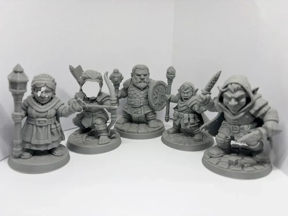 La comunidad Bramblefoot - 5 miniaturas de medianos, vista 1