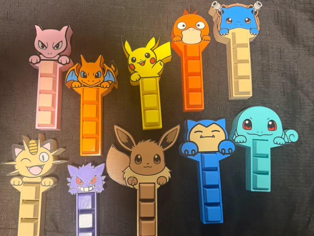 Clickers de teclado inspirados en Pokémon, vista 1
