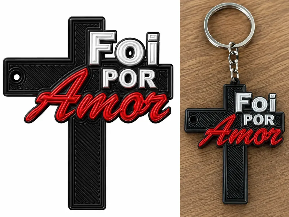 Fue por AMOR Llavero, vista 1