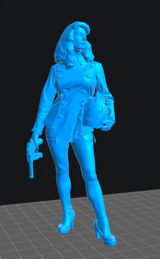 Chica cohetera, vista 2