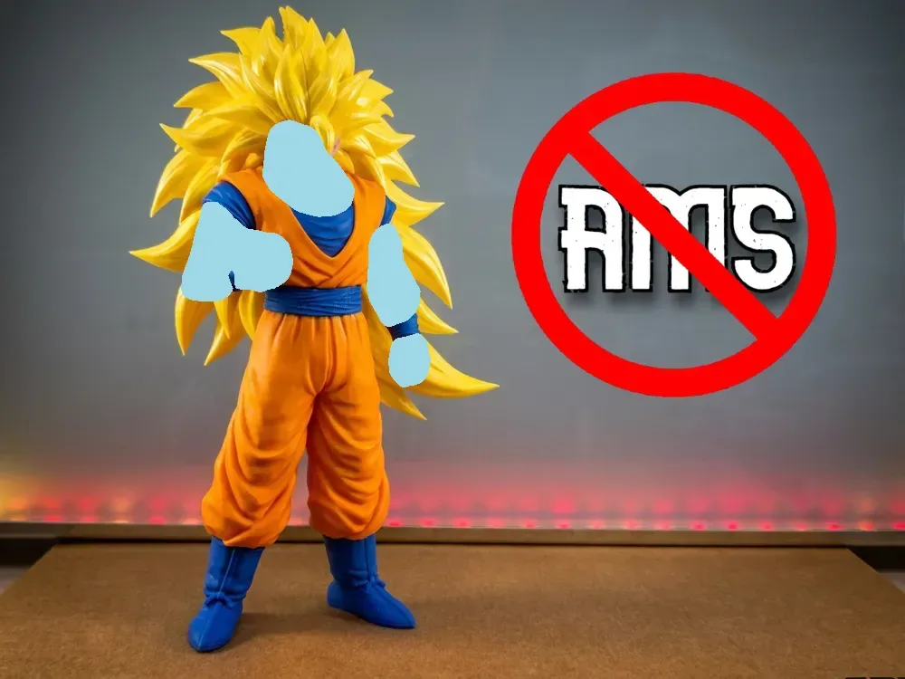 Goku Super Saiyan 3 / SIN AMS MODELO DE ALTO DETALLE, vista 1