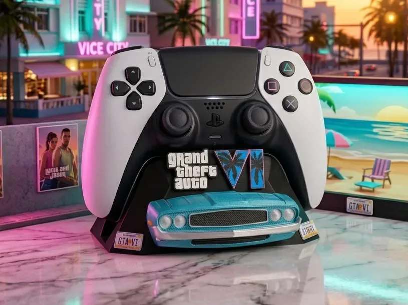 Soporte para controlador PS5 - GTA VI (no se requiere AMS), vista 1