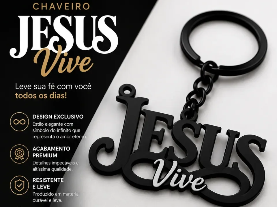 Llavero Jesús Vive, vista 1