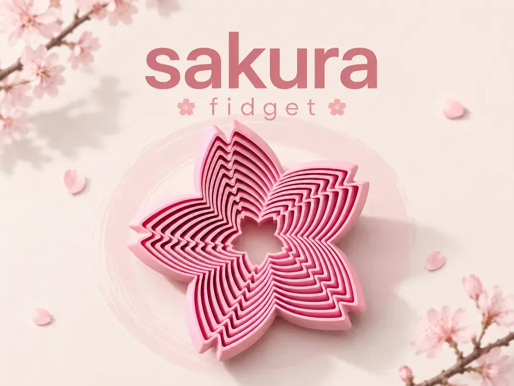 Juguete sensorial Sakura en forma de flor de cerezo, vista 1