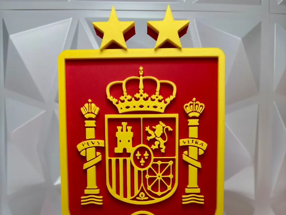Escudo España Campeona del Mundo 2026 2 Estrellas, vista 1