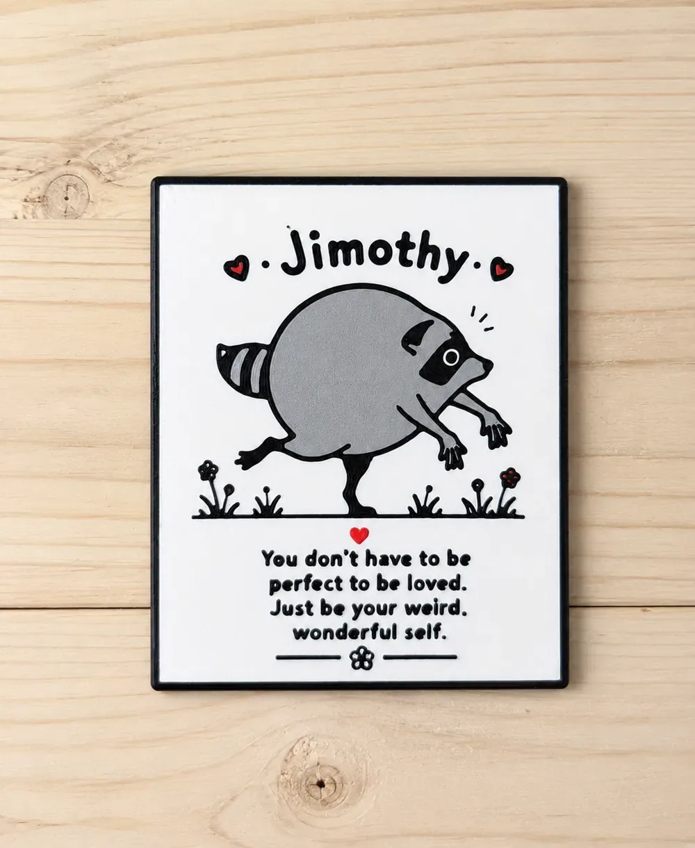 Jimothy - Signo de tributo Stay Weird, vista 2