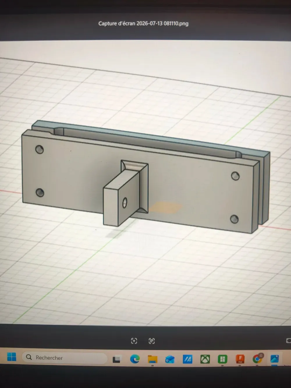 Volante para niño para impresión 3D, vista 3