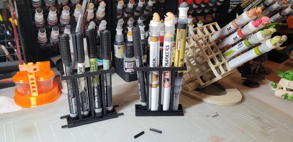 organizador de escritorio para rotuladores lineales para impresión 3D, vista 2