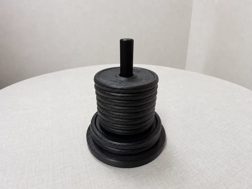 Soporte para placa de pesas con mancuernas de alta resistencia para impresión 3D, vista 1