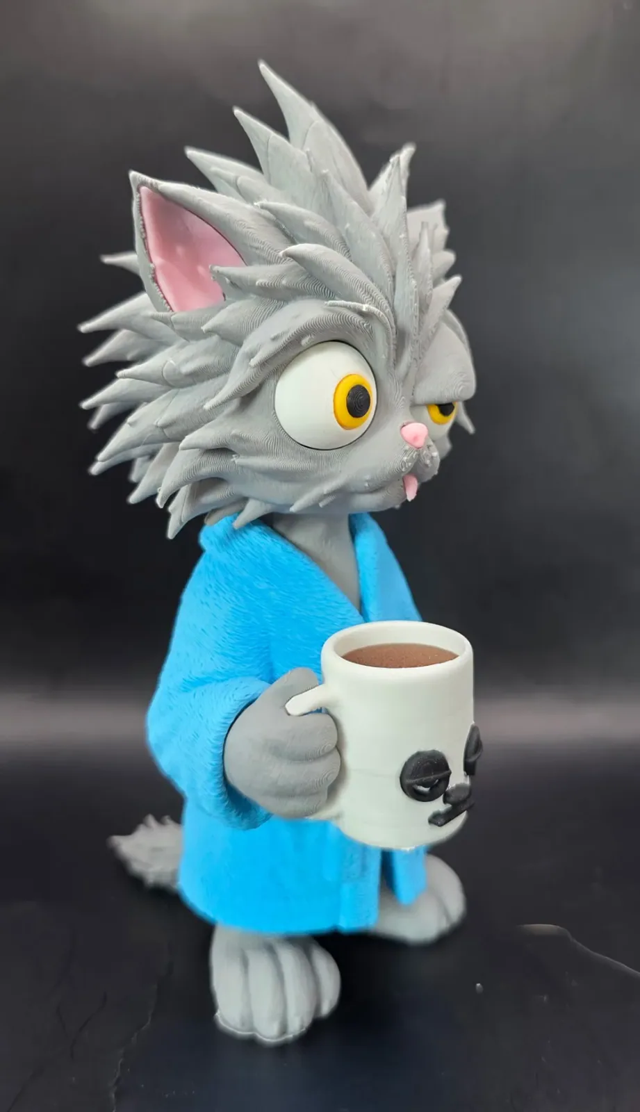 Gato dormido “Not a Meowning Person” V2 — sin AMS, vista 3